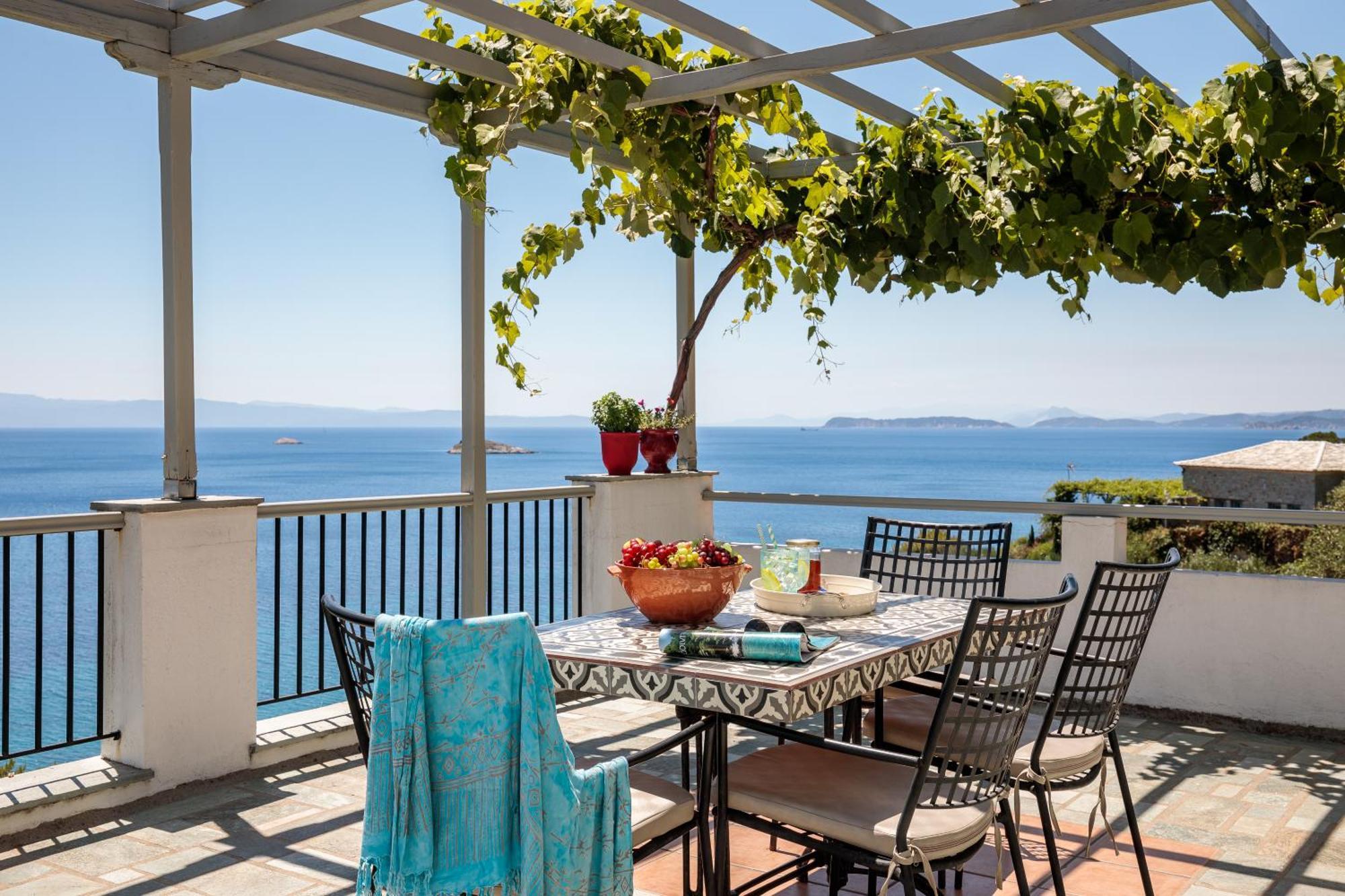 Stamatiou Estate Hotel Neo Klima Bagian luar foto